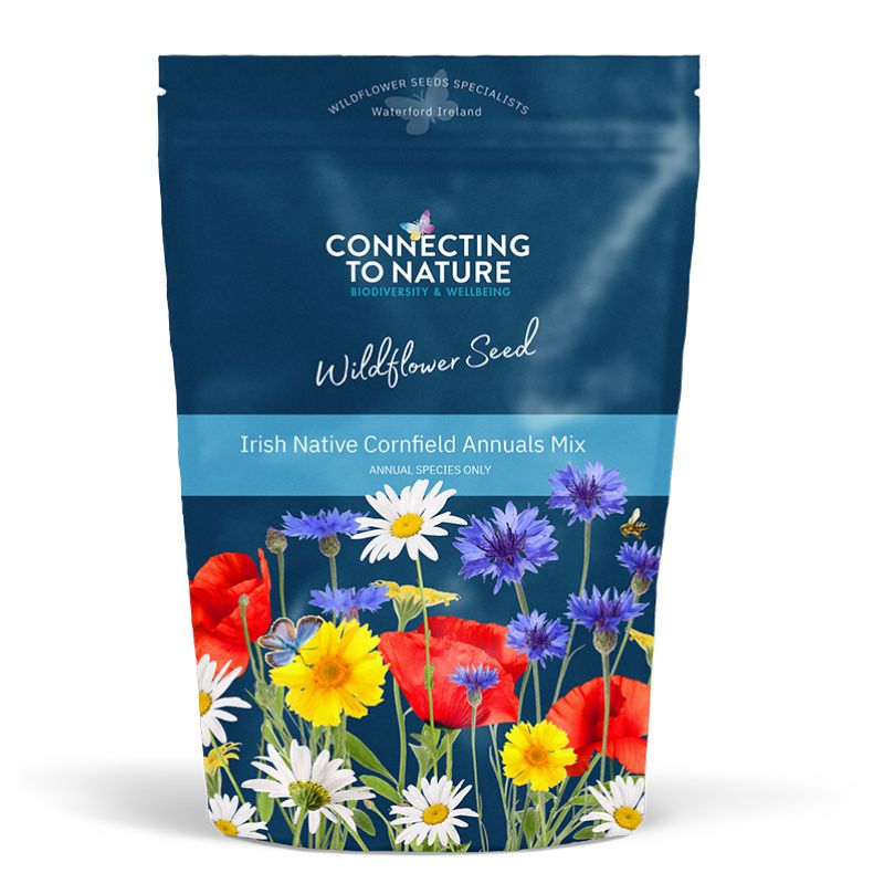 Cornfield Annuals Irish Native Wildflower Mix packaging stand up pouch
