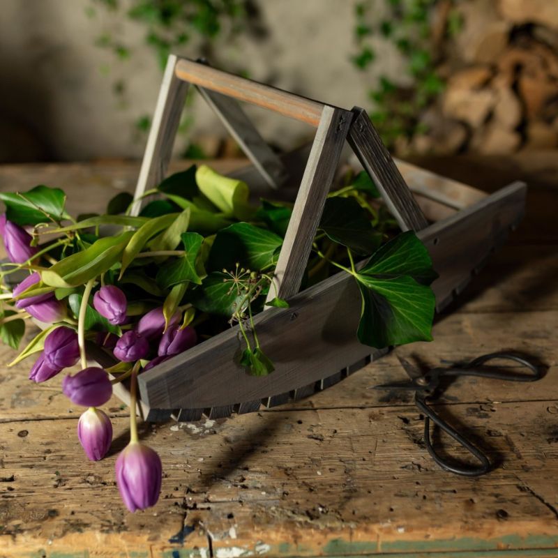 Connecting to Nature Home & Garden Wooden Flower Trug
