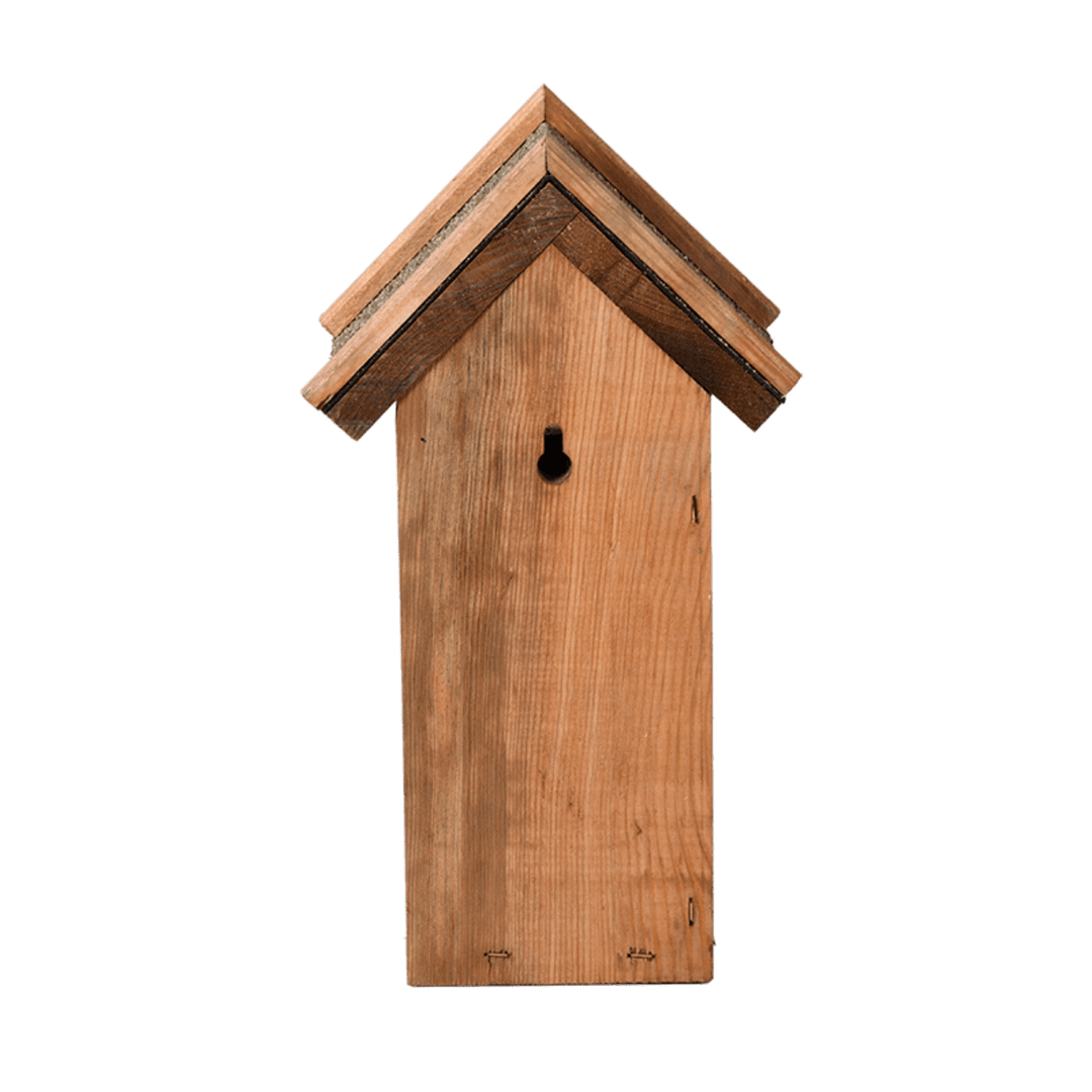 Connecting to Nature Nest Box for Blue Tits | Wooden with Bitumen Roof