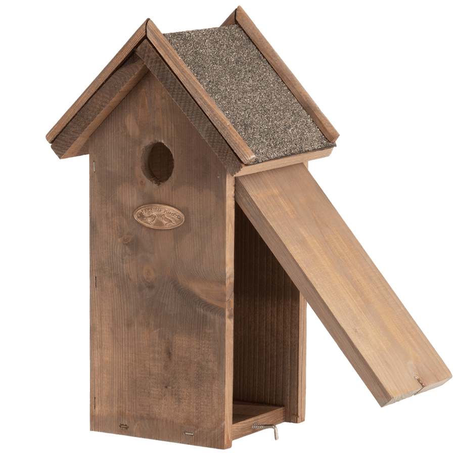 Connecting to Nature Nest Box for Great Tit | Wooden with Bitumen Roof