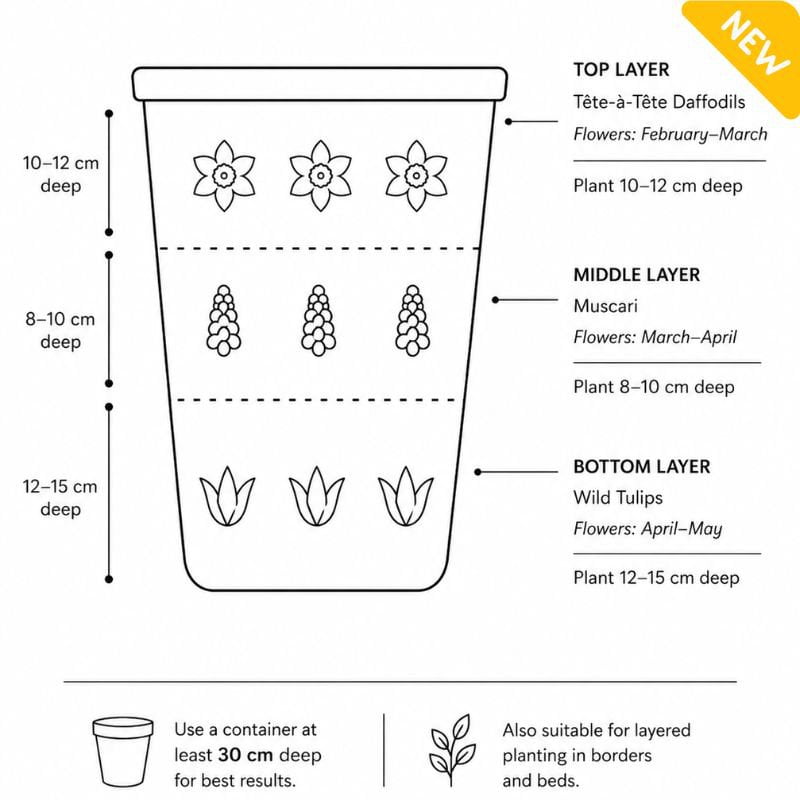 Allied Irish Bulbs Bulbs 50 Layered Spring Bulb Collection