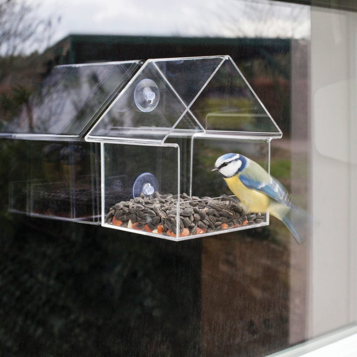 Connecting to Nature Garden Accessory Window Bird Feeder House