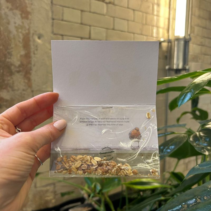 Connecting to Nature Gift Pockets 'Robins Appear When Loved Ones Are Near' | Wild Bird Food Gift Pocket