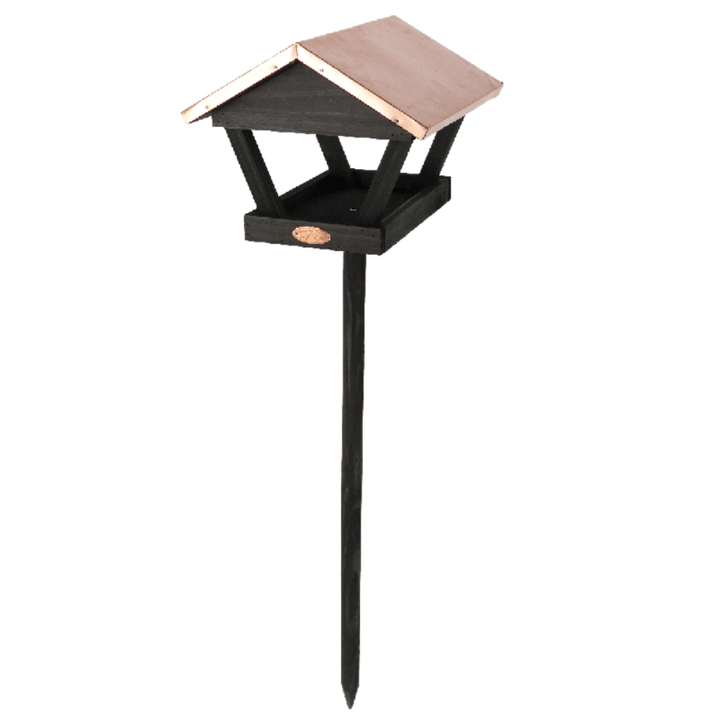 Eschert Garden Accessory Bird Table on Stick | Copper/Black
