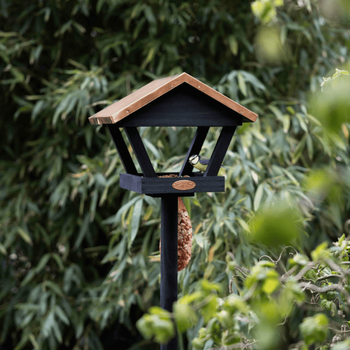 Eschert Garden Accessory Bird Table on Stick | Copper/Black