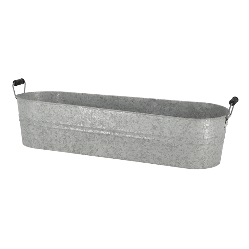 Eschert Garden Accessory Oval Planter | Zinc