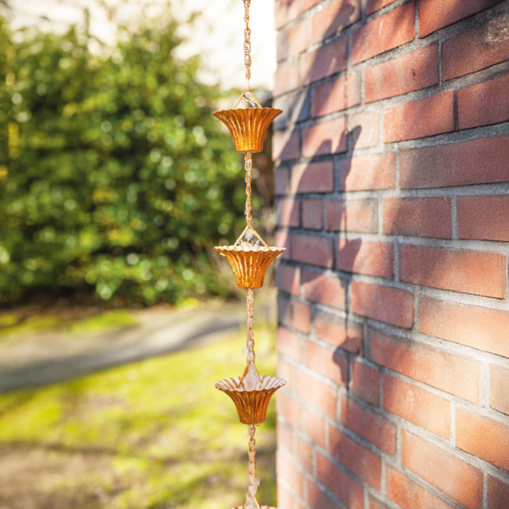 Eschert Garden Accessory Rain Chain | Copper Plated