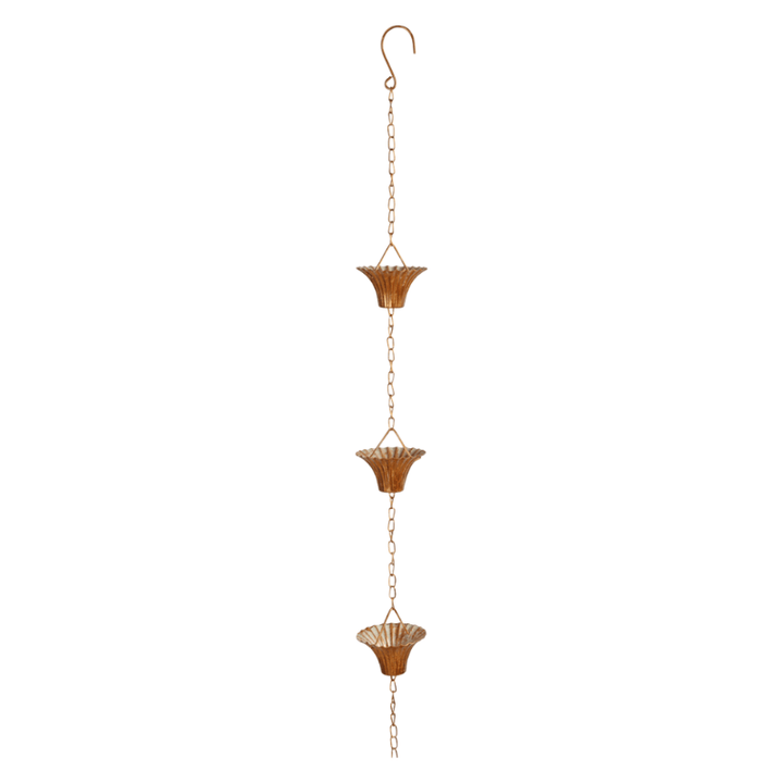 Eschert Garden Accessory Rain Chain | Copper Plated
