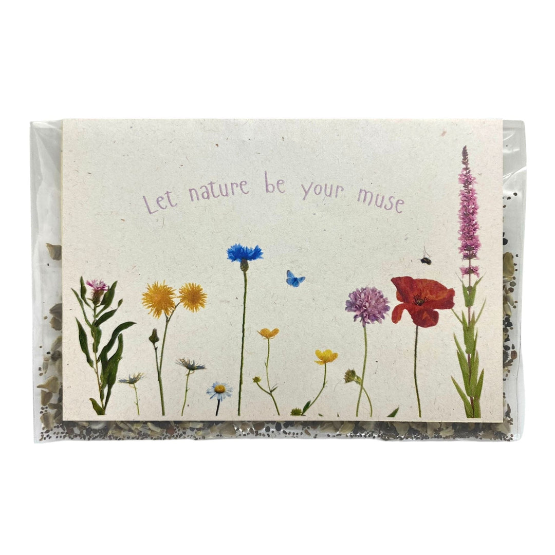 Blooming Native Accessories Let nature bee your muse | Greeting Card with Native Wildlfower Seeds