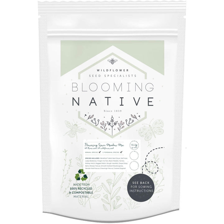 BloomingNative  Meadow Mix Flowering Lawn - Low Growing Meadow Mix