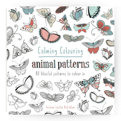 Connecting to Nature Books Calming Colouring Animal Patterns | 80 colouring book patterns