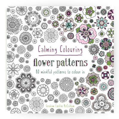 Connecting to Nature Books Copy of Calming Colouring Flower Patterns | 80 colouring book patterns