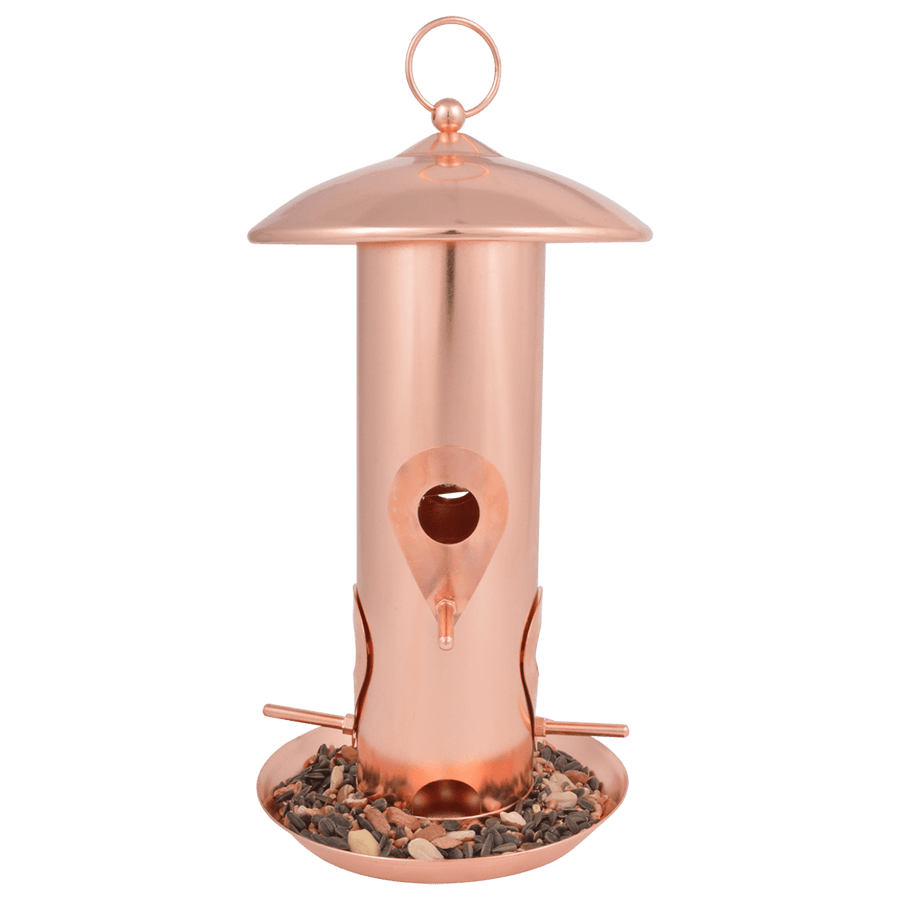 Connecting to Nature Durable Copper Bird Seed Feeder