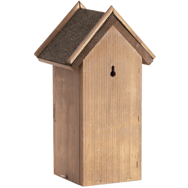 Connecting to Nature Nest Box for Great Tit | Wooden with Bitumen Roof
